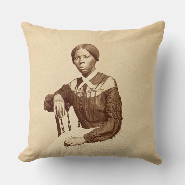 Coussin Chemin de fer clandestin Abolitionniste Harriet Tu (Recto)