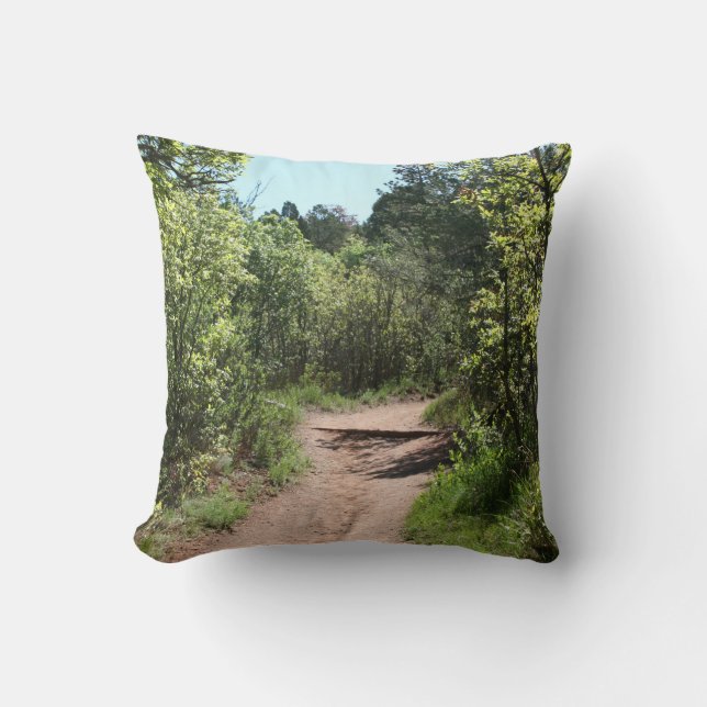 Coussin Chemin de promenade vert (Recto)