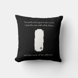 Coussin Chemin des Appalaches - Pistes blanches divisées