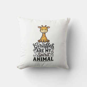 Coussin Chemise à gravure vintage d'animal d'esprit de gir