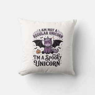 Coussin Chemise à gravure vintage Halloween Licorne effray