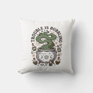 Coussin Chemise Chaudron de Sorcière Des Ennuis Se Prépare