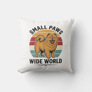 Coussin Chemise Chow Chow Petits Pattes Grand Monde Vintag