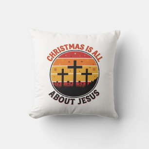 Coussin Chemise Christian Noël Jésus Coucher de soleil Cro