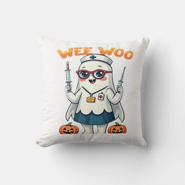 Coussin Chemise classique Halloween prête pour les infirmi (Recto)