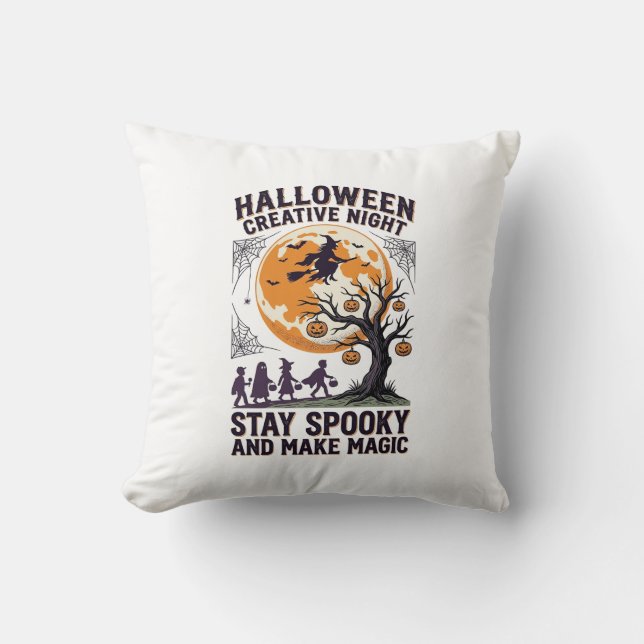 Coussin Chemise créative Halloween Art de Lune Spooky Vint (Recto)
