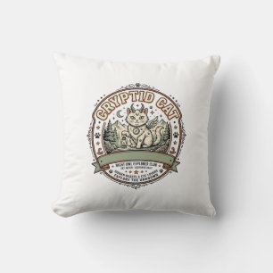 Coussin Chemise Cryptide Chat Cryptide Chat Art Vector Vin