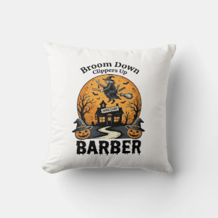 Coussin Chemise de barbier Halloween Sorcière Salon ensorc