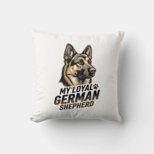 Coussin Chemise de Berger Allemand Gravure Vintage Amateur