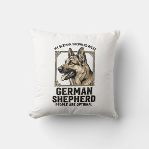 Coussin Chemise de Berger Allemand pour les Amoureux de Ch