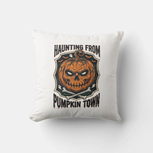 Coussin Chemise de citrouille d'Halloween Vintage Jack O L
