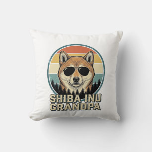 Coussin Chemise de conception de chien de grand-père Shiba