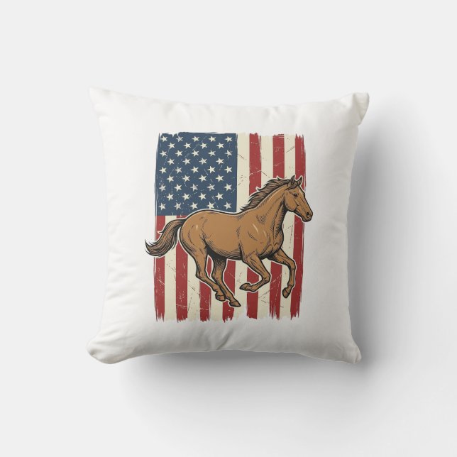 Coussin Chemise de conception de drapeau patriotique de ch (Recto)