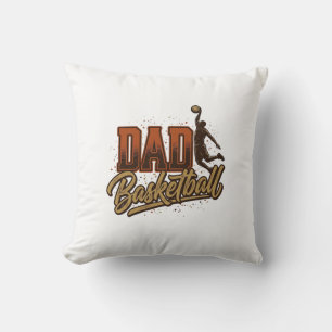Coussin Chemise de conception de gravure vintage de basket