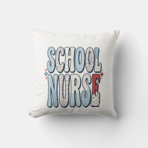 Coussin Chemise de conception de typographie florale vinta