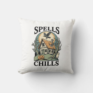 Coussin Chemise de cottage hanté Halloween pour la saison