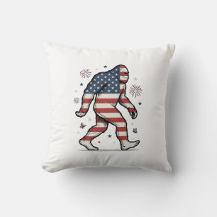 Coussin Chemise de design de gravure vintage Bigfoot patri