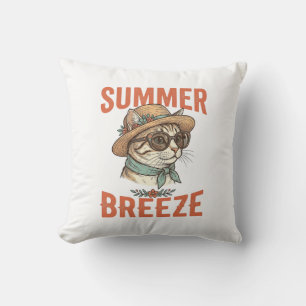 Coussin Chemise de design de gravure vintage de chat de br