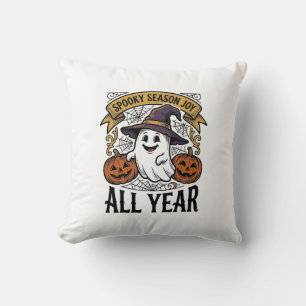Coussin Chemise de joie de saison effrayant fantôme Hallow