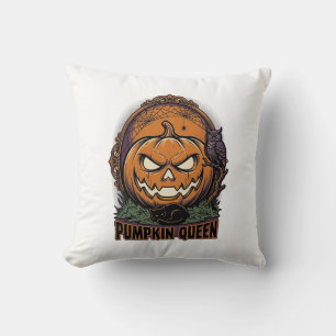 Coussin Chemise de la Reine Citrouille Halloween Vintage J