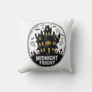 Coussin Chemise de maison hantée Nuit effrayante Halloween