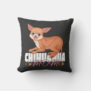 Coussin Chemise de maman Chihuahua Fête des mères propriét