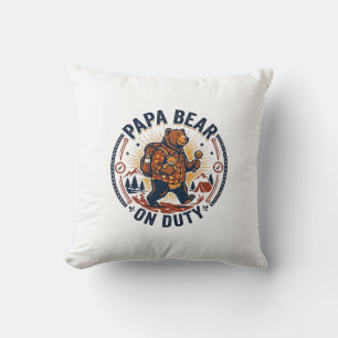 Coussin Chemise de Papa Ours en service pour la fête des p