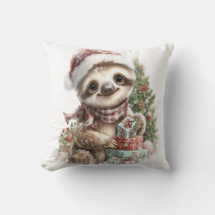 Coussin Chemise de paresseux Chapeau de Noël de Père Noël