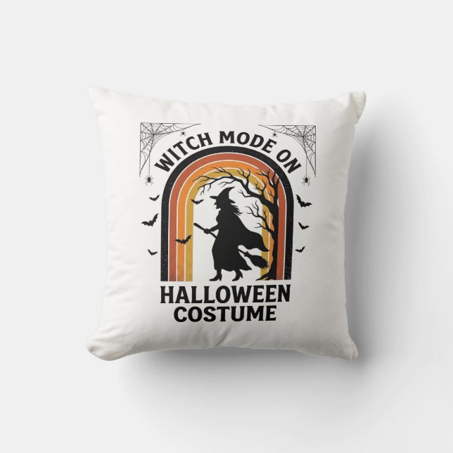 Coussin Chemise de sorcière d'Halloween Costume drôle Grav (Recto)