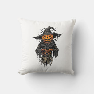 Coussin Chemise de sorcière épouvantail citrouille Hallowe