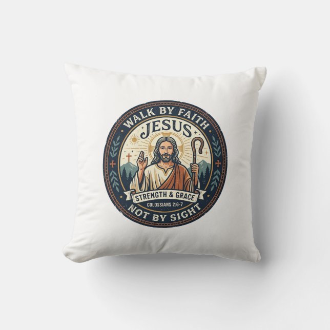 Coussin Chemise de tendance de café Jésus Matcha Graphique (Recto)