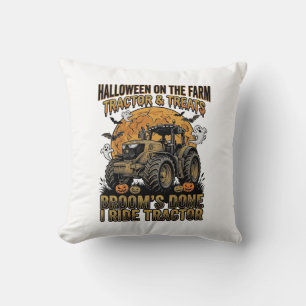 Coussin Chemise de tracteur Halloween Drôle de sorcière de