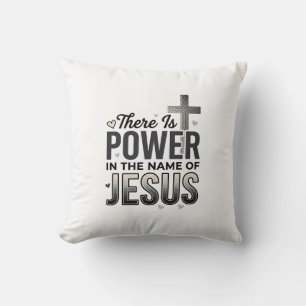 Coussin Chemise de typographie vintage religieuse Jésus Pu