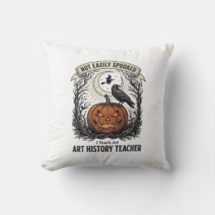 Coussin Chemise d'enseignant d'histoire de l'art avec grav