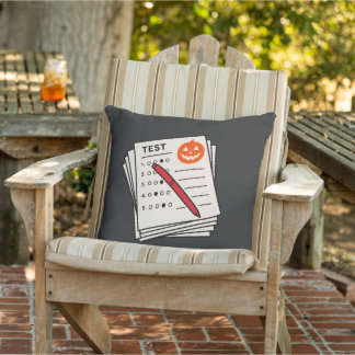 Coussin Chemise d'enseignant Halloween | Halloween d'ensei