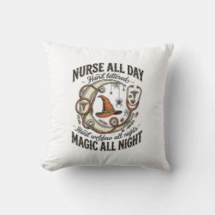 Coussin Chemise d'infirmière d'Halloween Sorcière Médicale
