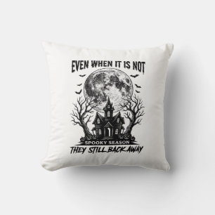Coussin Chemise drôle d'Halloween Saison Squelettique Fuir