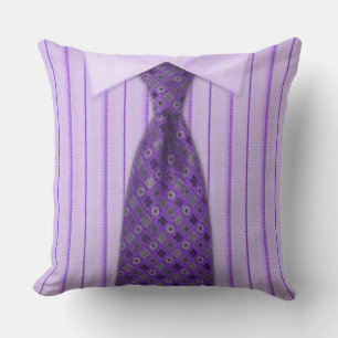 Coussin Chemise et Cravate pourpre pour hommes