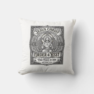 Coussin Chemise graphique chrétienne Jésus Débarrasse Mais