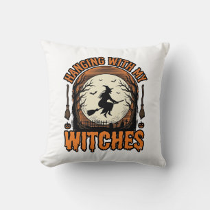 Coussin Chemise Halloween Vintage Accrochage Avec Mes Sorc