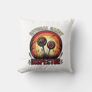 Coussin Chemise Halloween Vintage Inspecteur de Bonbons Of