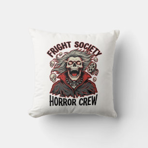 Coussin Chemise Horreur Vintage Fright Society Design de C