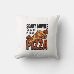 Coussin Chemise Horror Pizza pour les fans de soirées ciné