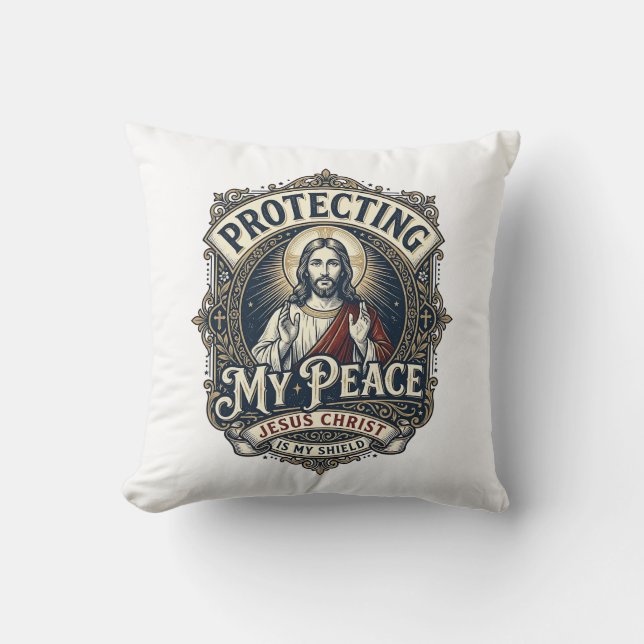 Coussin Chemise Jésus Respect de soi Limites Foi (Recto)