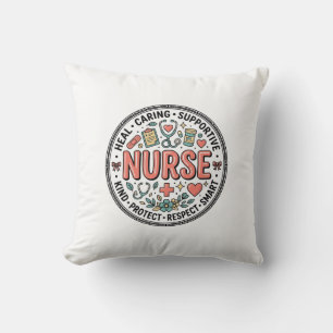 Coussin Chemise médicale florale vintage pour l'appréciati