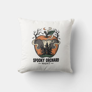 Coussin Chemise Pomme Hantée Nuit de verger effrayant vint