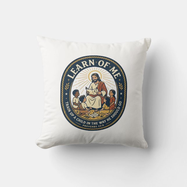 Coussin Chemise T-Shirt Assistant de l'Enseignant Jésus Pe (Recto)