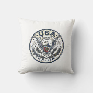 Coussin Chemise USA 250 Ans Liberté Vintage Eagle Badge_1