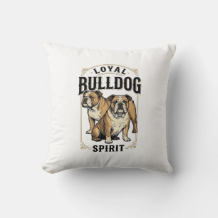 Coussin Chemise Vintage Bulldog Twin Bulldogs Gravure Tee_