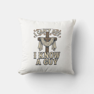 Coussin Chemise Vintage Christian Cross Je Connais un Mec